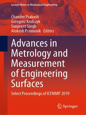 cover image of Advances in Metrology and Measurement of Engineering Surfaces